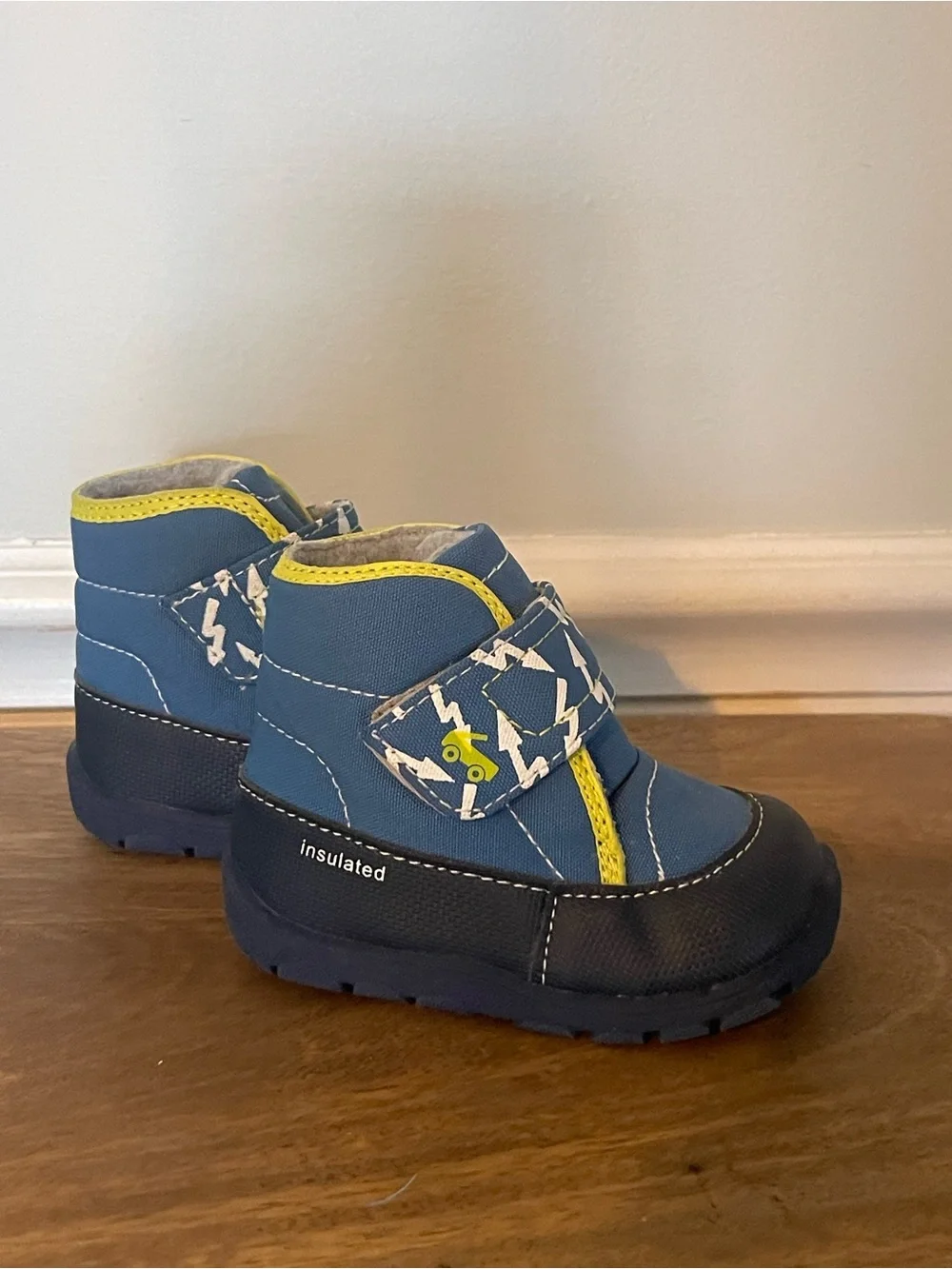 See Kai Run Blue Lightning Insulated Kids Boots